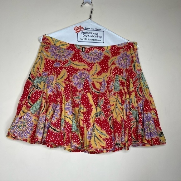 Rhode Resort Nora Skirt in Red Multi - Ruffled Floral Mini - Picture 7 of 15